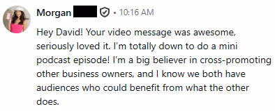 Client response screenshot 2
